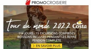 Offres Tour du Monde en croisière : dès 12989€ les 127 jours (en 2022/2023)