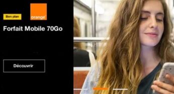 Bon plan forfait Orange : 9,99€ /mois le forfait mobile 70Go Appels/SMS/MMS illimités (pendant 12 mois)