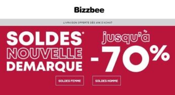 Soldes Bizzbee = nouvelle vague de remise jusqu’à -70% maintenant