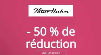 Soldes Peter Hahn : -50% sur quasiment tous les articles (mode femme)