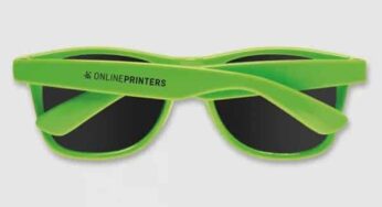 Offre objets publicitaires : 20% de remise sur les lunettes de soleil Atlanta personnalisées sur Onlineprinters (vendues pas 100pcs)