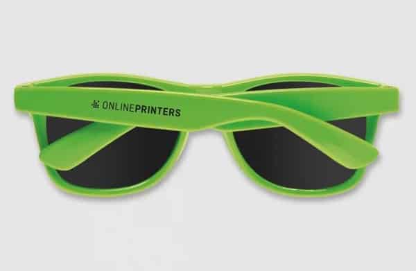Offre objets publicitaires : 20% de remise sur les lunettes de soleil Atlanta personnalisées sur Onlineprinters (vendues pas 100pcs)