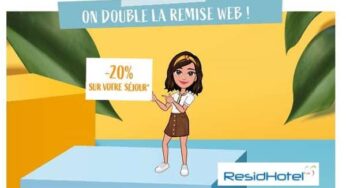 20% de remise pour tous vos séjours jusqu’au 14 novembre chez Residhotel appart-hôtel