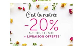 20% de remise sur Shopping Nature dès 50€ (compléments alimentaires naturels et micronutrition) + livraison gratuite