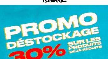 30% de réduction sur les produits déjà démarqués sur KICKZ (sneakers, streetwear & basket)