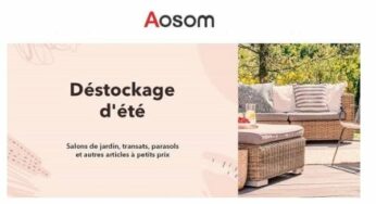 Déstockage d’été Aosom : salons de jardin, parasols, transats et autres à prix réduits !