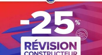 Entretien auto : 25% de remise immédiate sur la révision Constructeur sur Speedy