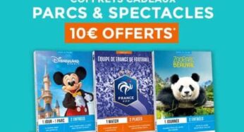 10€ de remise sur les coffrets Parcs et Spectacles de Cap Adrénaline dès 90€