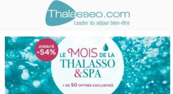 Le Mois de la thalasso : jusqu’à -53% de remise sur les séjours bien-être et SPA de Thalasseo