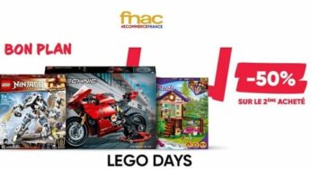 1 boite de Lego achetée sur la FNAC = -50% sur la seconde