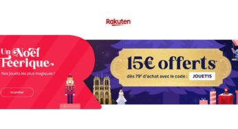 15€ offerts pour toute commande de jouets et jeux sur Rakuten à partir de 79€ d’achats