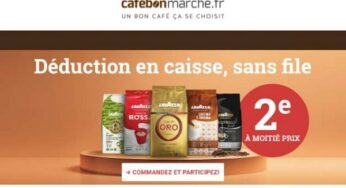 Offre Cafebonmarche : 1 café en grain Lavazza acheté = 50% de remise sur le second (même en promotion) ☕️