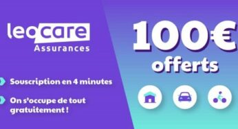 Une souscription assurance Auto, Moto ou Habitation Leocare = 100€ remboursé