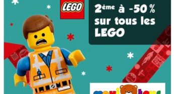 Promotion Lego Maxitoys : 1 boite achetée = la seconde boite à moitié prix sur tous les Lego