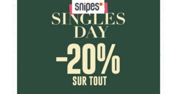 Snipes Single’s Day = 20% de remise sur TOUT (presque)