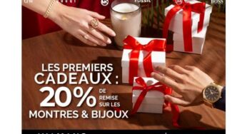 Valmano vous offre 20% sur les montres et bijoux pour préparer les cadeaux dés maintenant