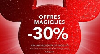 Offres Magiques Disney Shop : -30% sur une sélection d’articles