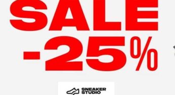 25% de remise sur tout le site SneakerStudio (sneakers, vêtements… )