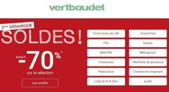 Deuxième démarque des soldes de Vert Baudet : maintenant jusqu’à -70% (livraison gratuite aujourd’hui)