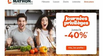 Journées privilèges Mathon : jusqu’à 40% de remise sur la cuisson, pâtisserie, électro…