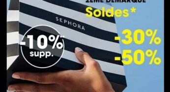 Soldes Sephora : jusqu’à -50% de remise + 10% supplémentaire (seconde démarque)