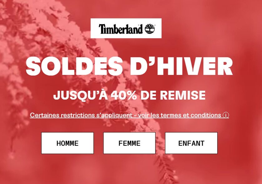 les soldes timberland