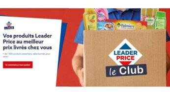 10€ de remise sur votre commande Leader Price le Club à partir de 50€ d’achats (+ liv. gratuite)