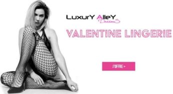 Offre lingerie féminine & sexy Luxury Alley pour la Saint Valentin : -6€ dès 65€ ou -15€ dès 110€ (même promo)