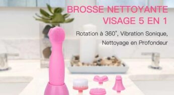 9,59€ la brosse nettoyante visage 4 en 1 rechargeable Wirhaut (4 tetes, IPX7…) 