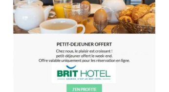 Petit déjeuner offert le week-end dans les hôtels Brit Hôtel