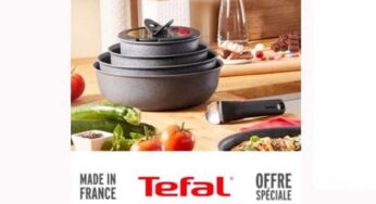 Vente privée TEFAL : jusqu’à 50% de remise sur des casseroles, poêles, petits électroménager, ustensiles, plats, moules….