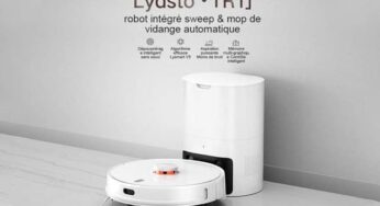 MOITIÉ PRIX ! 199,98€ Aspirateur robot 2 en 1 Lydsto R1 avec station de vidage (laser, cartographie, détection tapis…) port inclus