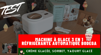 TEST dе la machine à glace 3 en 1 réfrigérante automatique BODEGA : réalisez facilement des glaces, sorbets et yaourts glacés maison !