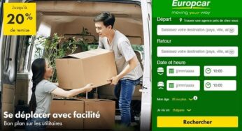 Offre location utilitaire Europcar : jusqu’à 20% de remise sur votre location