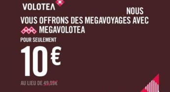 Offre Flash : Abonnement 1 an au service Megavolotea de Volotea pour 10€ au lieu de 49,90€