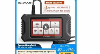 87€ balise diagnostic du système moteur auto OBD2 MUCAR CS2 (SRS, ABS ) avec 3 services de réinitialisation 