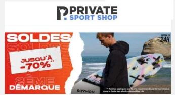 Seconde démarque des soldes sur Private Sport Shop : un max de remises sur vos articles de sport