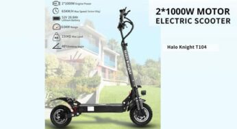 🔥660,05€ super puissante trottinette électrique tout terrain Halo Knight T104 (2x1000W, 10 pouces, jusqu’à 65 km/h) port inclus