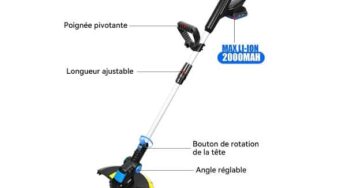 JARDIN : 51,63€ le coupe-bordures sans fil électrique 20V PROSTORMER (port inclus)