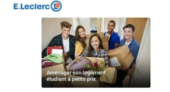 Spécial Aménager son 1er logement étudiant pour pas cher avec E. Leclerc