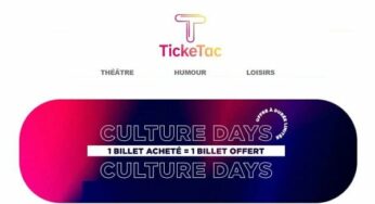 Culture Days Ticketac : 1 billet acheté = 1 billet offert (PARIS)