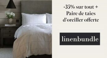 35% de remise sur tout le linge de lit de luxe Linenbundle + 2 taies d’oreiller offertes