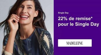 22% de remise pour le Single Day sur Madeleine (mode femme) dés 99€ & livraison gratuite