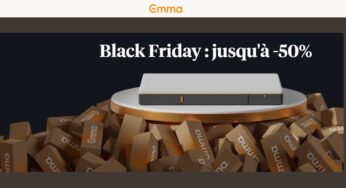 Achetez votre matelas Emma vraiment pas cher avec le Black Friday : remise sur tout jusqu’à -50%) !