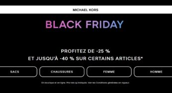 Black Friday de Michael Kors : 25% sur tout et jusqu’à 40% sur une sélection (cumulable)