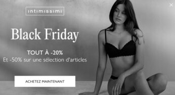 Black Friday Intimissimi : 50% de remise sur une large sélection d’articles (et -20% sur tout)