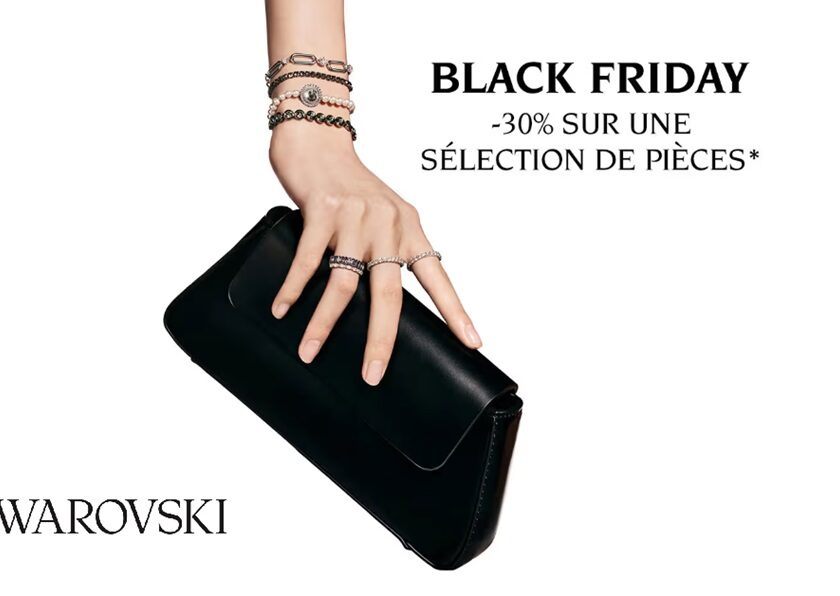 black friday swarovski 30% sur presque tout (bijoux, montres et accessoires)