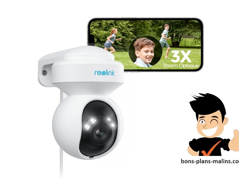 caméra de surveillance extérieure rotative Reolink E1 WiFi