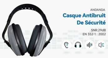 10,99€ le casque anti bruit professionnel Andanda réglable pour adulte 