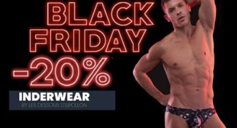 20% de remise sur tous les sous-vêtements masculin sur Inderwear pendant le Black Friday !